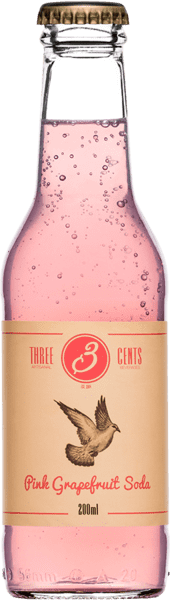 Three Cent's - Pink Grapefrugt Soda - 20 cl.